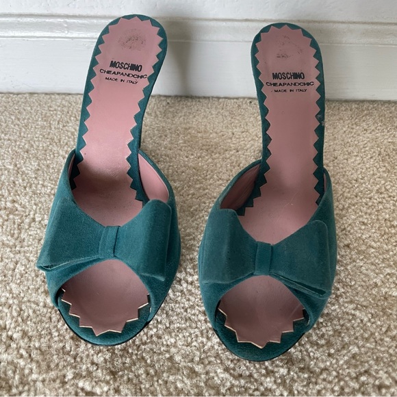 Moschino vintage bow slide sandal heels - Picture 3 of 6